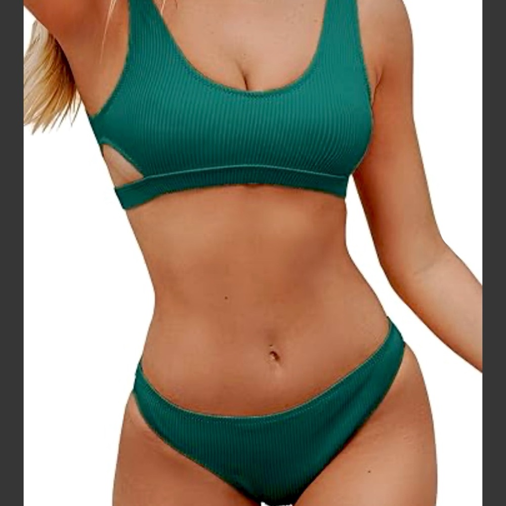Emerald Green Sporty Bikini Set